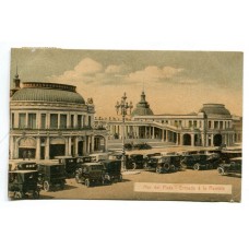 MAR DEL PLATA AUTOS EN LA RAMBLA ANTIGUA TARJETA POSTAL